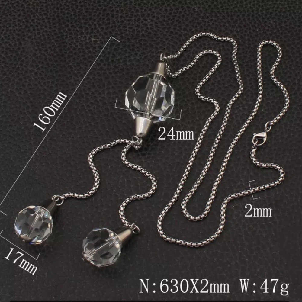 🌟 Gorgeous Stainless Steel Long Charms Necklace - Picture 4 of 5
